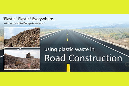 Using plastic waste in Road